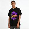 Street Graffiti Style Printed Trendy Casual Short Sleeve T-Shirt Pure Cotton T-shirt