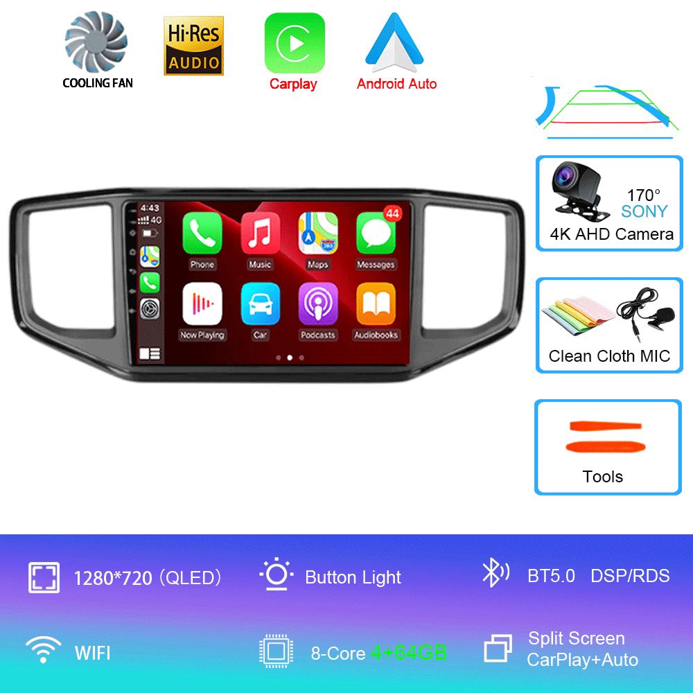 Player video Android 14 Pentru Volkswagen VW Amarok 1 2016 - 2020 Unitate principală multimedia Mașină GPS Radio auto Navigație DVD BT