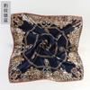 Small 100% Silk Bandannas Printed Square 53CM Kerchief Four Seasons Luxury Silk Scarves for Men