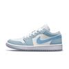 Air Jordan 1 Cushioning Slip Resistant Abrasion Resistant Low Top Vintage Basketball Shoes Women's Blue White DC0774-105(Team499-)