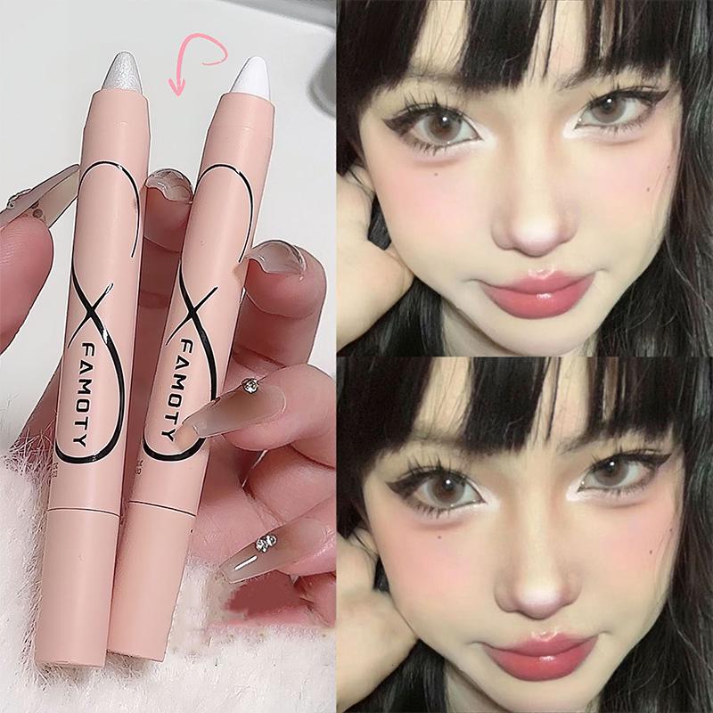 Eye Shadow Lying Silkworm Pen Glitter Matte Pearlescent Highlighter Stick Waterproof Long-Lasting Brightening Eyes Corner