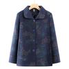 Grandma's High-End Autumn Wool Coat for Women, Turn-Down Collar, Perfect for Elderly and Middle-Aged Mothers