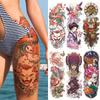 1pc Large Temporary Tattoos for Women Leg Tattoo Sexy Body Painting Cat Wolf Fox Anime Skull Fake Tattoo Stickers Water Transfer