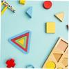 Kisangel Wooden Montessori Shape Puzzle for Toddlers, Number & Color Matching Learning Toy, Counting Logical Thinking Fine Motor Skills Pegboard Game