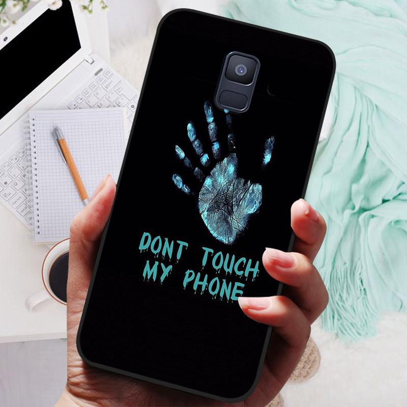 Für Samsung Galaxy A8 Plus 2018 Hülle Schwarze Abdeckung Löwe Wolf Silikon Weiche Rückseite Hüllen Für Samsung A8 2018 A530 A530F Handyhülle