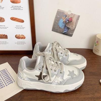 Board Shoes Women's Summer Retro Star Shoes Platform-soled Versatile Sports Little White Shoes