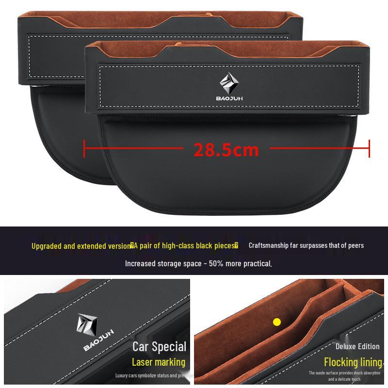 Boîte de rangement pour espace de siège de voiture pour modèles Baojun 560/510/310w/630/730