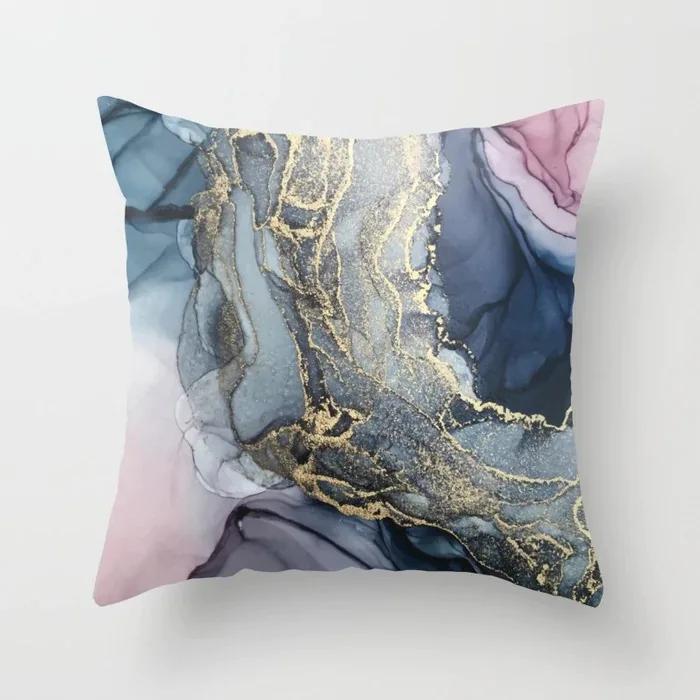 Brief Marble Geometric Sofa Decorative Pillowcase Polyester 45*45 Pillow Case Throw Pillow Home Decor Cushion Cover