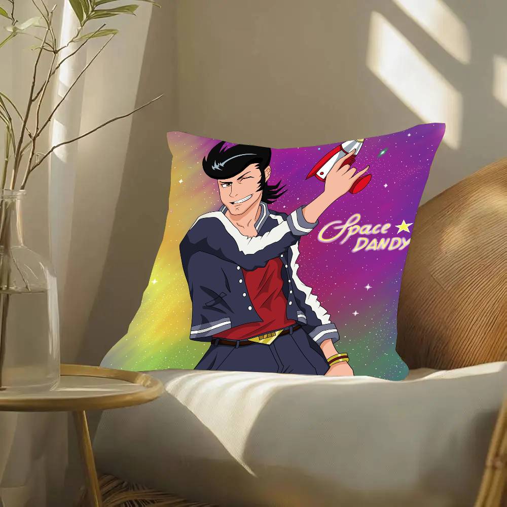 Space D-Dandy Anime Pillow Case Fashion Square Pillowcase Bedroom Sofa Room Ins Decoration Leisure