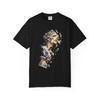 Statue Portrait Graphic T-Shirt Black Front Print Comfort Colors 1717