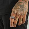 10mm Roestvrij Staal Gedraaide Cubaanse Ketting Trouwringen Ringen voor Mannen, Rock Punk Mannelijke Jongens Kerstcadeaus Sieraden