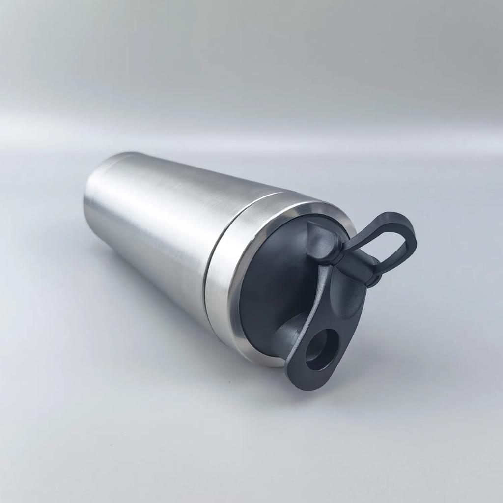 Stainless Steel Shaker Bottle Protein Powder Shaker Fitness 500/750ml Water Bottle Cup Mixer Water Bottles Gym Sports Bottle