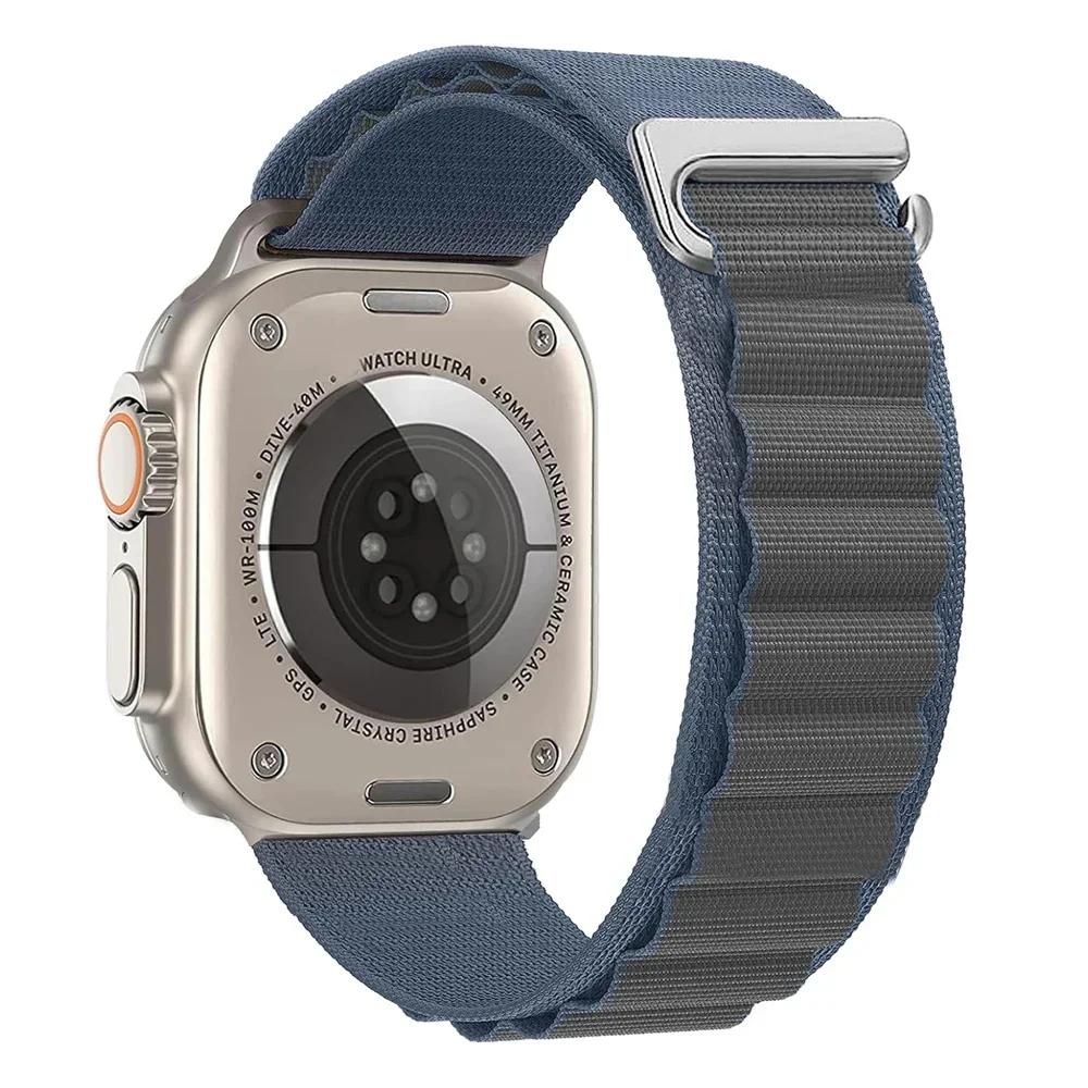 Alpine Loop Strap For Apple Watch Ultra 3 Band 49mm 11 10 9 8 7 46mm 42mm 45mm 41mm Nylon Sport Bracelet iWatch 6 5 SE 44mm Belt