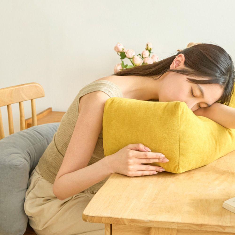 Comfortable Ergonomics Chair Backrest Cushion Breathable Soft Student Waist Pillow Thickened Short Napping Pillow Office