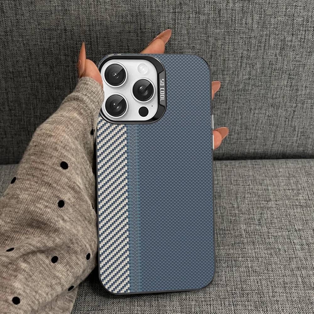 Fiber Texture Phone Cases For IPhone 17 16 15 14 13 12 11 Plus Pro Max Colorful Case