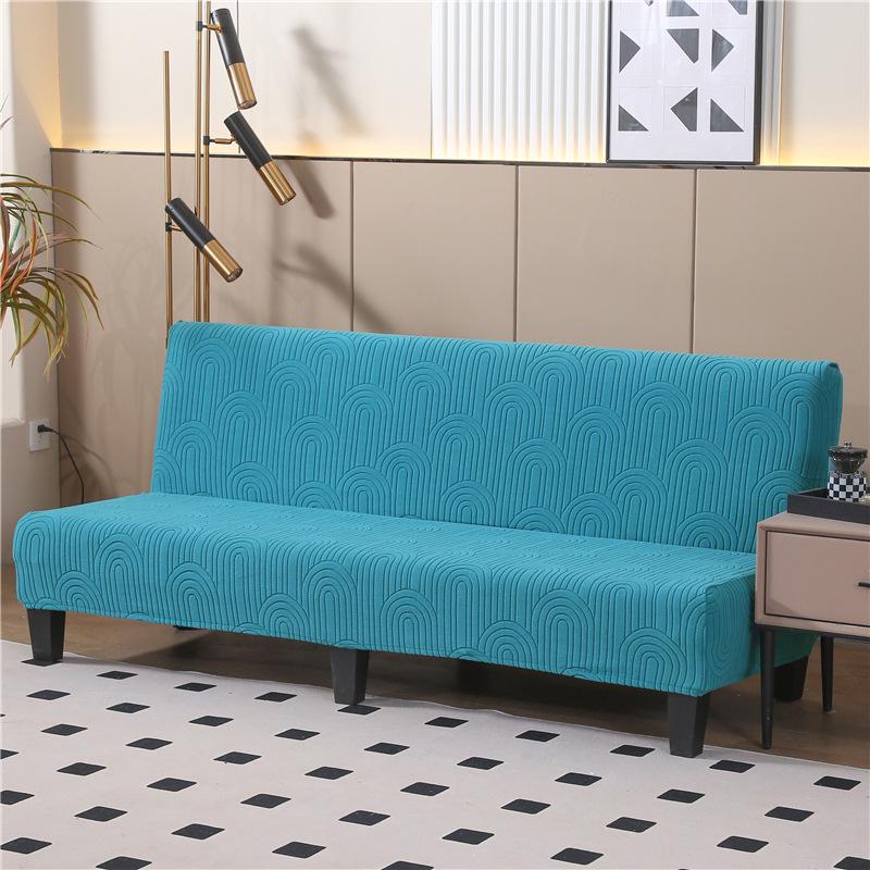 Thickened Anti-Slip Foldable Armless Sofa Bed Cover - Universal Fit, Full Coverage