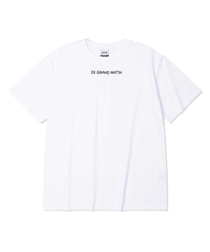 DE GRAND MATIN Front Logo T-Shirt_Weiß