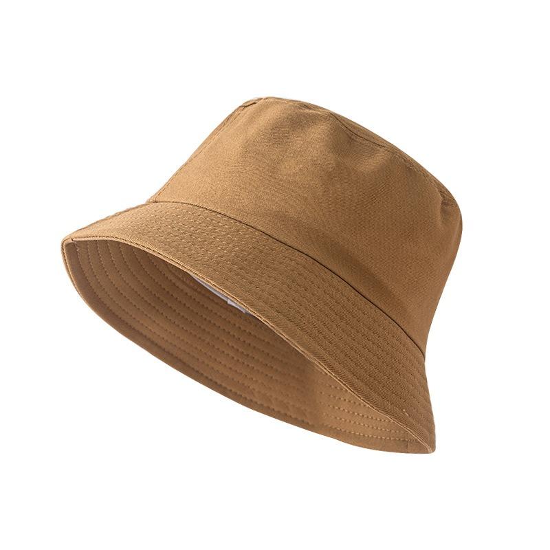 

Spring and autumn thin bucket hat women s versatile face hat men s black big head circumference basin hat tide M（56-58cm） хакі