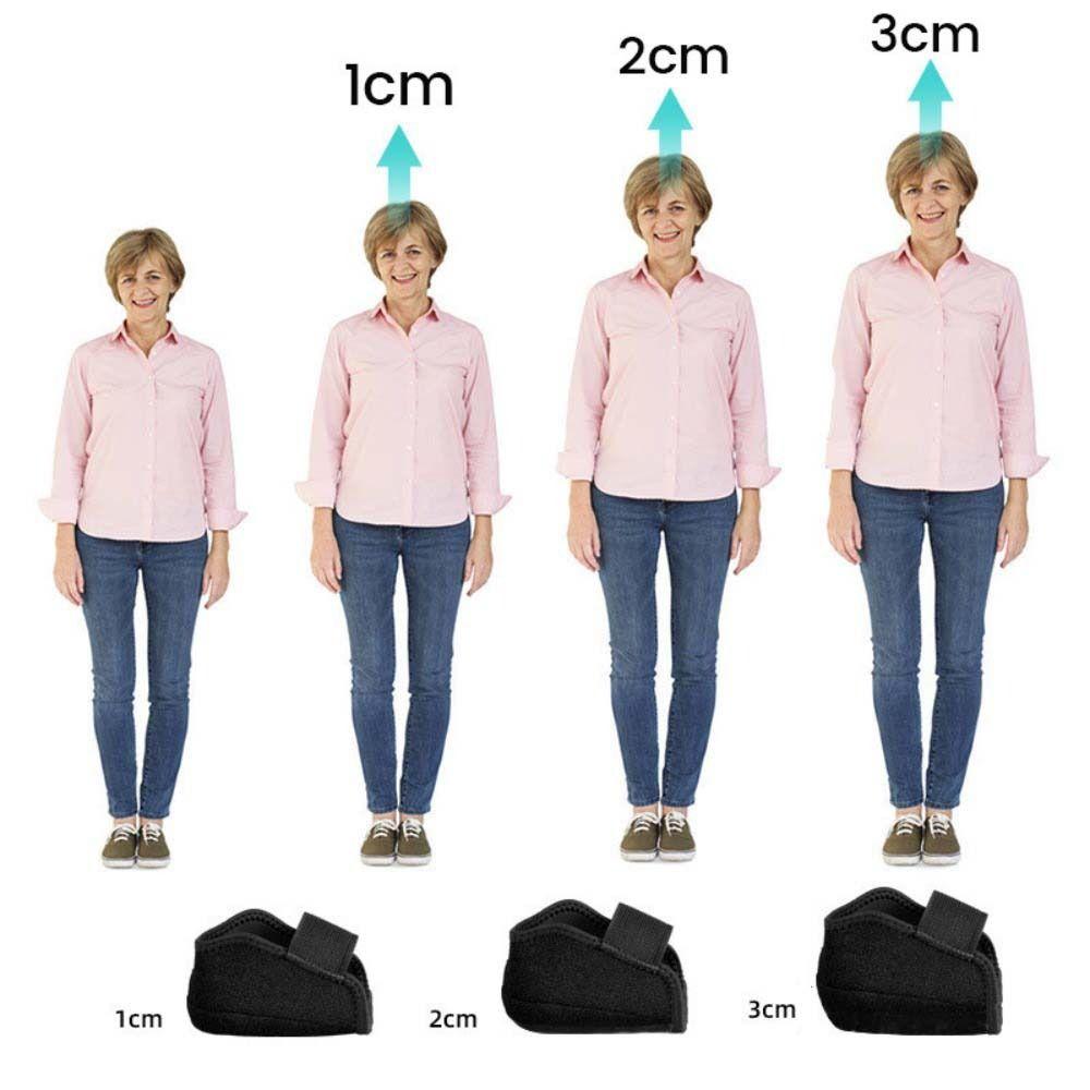 1 Pair Arch Support Height Increase Insoles Soft Shock Absorption Cushion  for Shoes