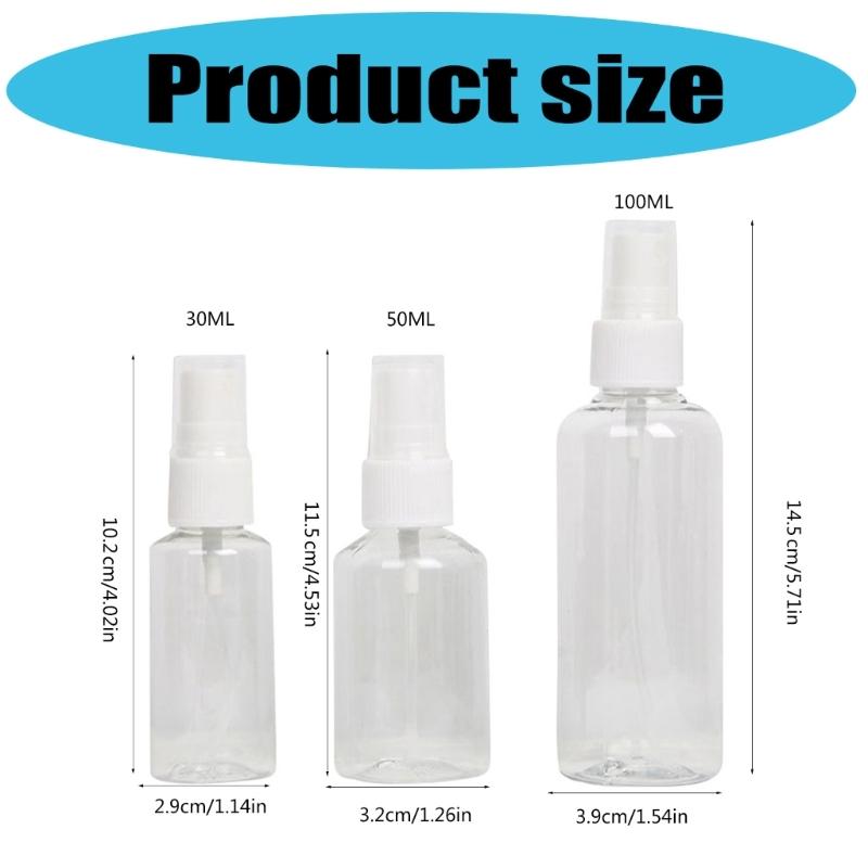 Portable Leakproof Spatter Bottle For Skincare Travel Refillable Fine Mist Container With Recyclable Elastomer Design