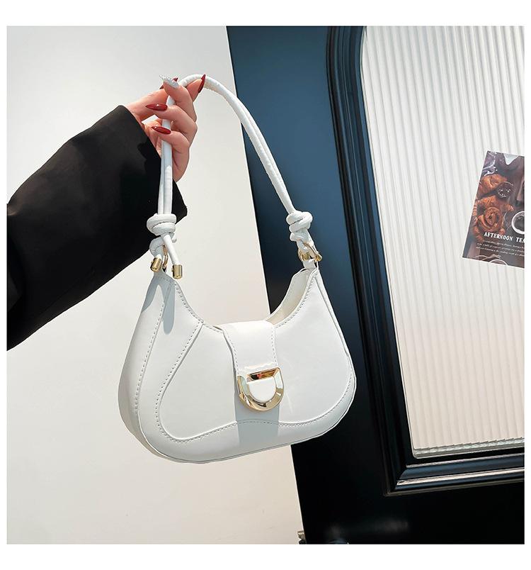 

2025 summer new suede underarm bag niche exquisite versatile single shoulder crossbody women s bag one piece hair белый