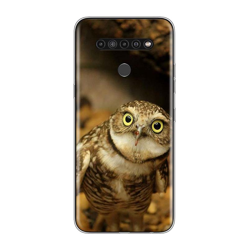 Camouflage Owl Animal For LG V60 V50S V50 G8X G8S G8 G7 ThinQ 5G K61 K51S K41S K30 K20 Q60 Q9 Soft Phone Case