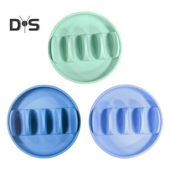 Silikonové talíře na držení taco Velkokapacitní stojan na taco s přihrádkami Bez BPA Protiskluzové stojany na talíře na tortilly Servírovací tác na taco pro rodinu Mexické taco