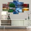 5 pieces 4 season tree landscape pictures HD print poster decoration home living room wall art modular abstract canvas painting