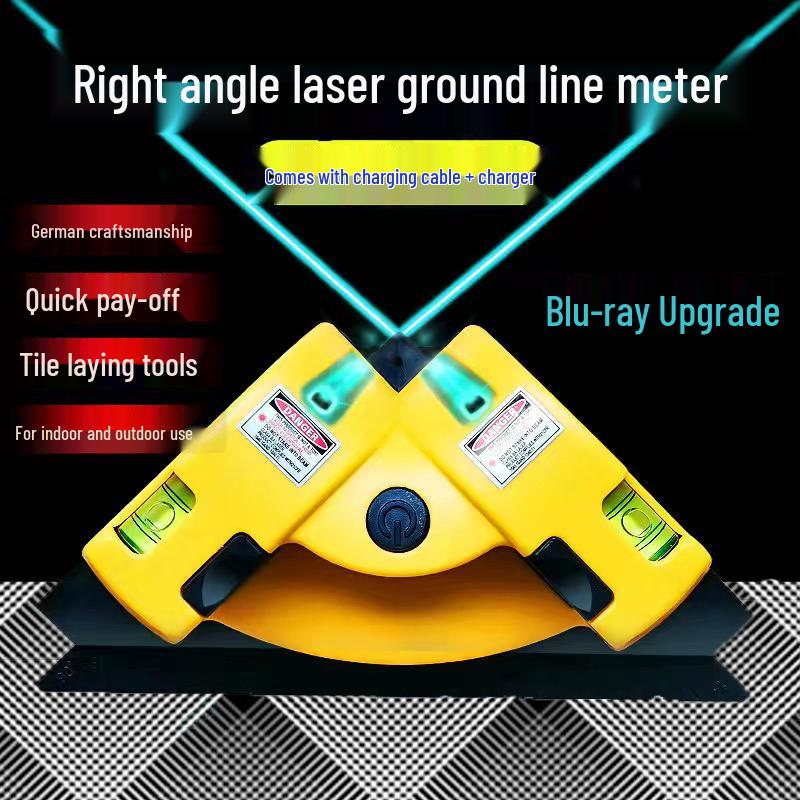 High Precision Infrared Multi-functional Laser Level 90° Right Angle Ruler