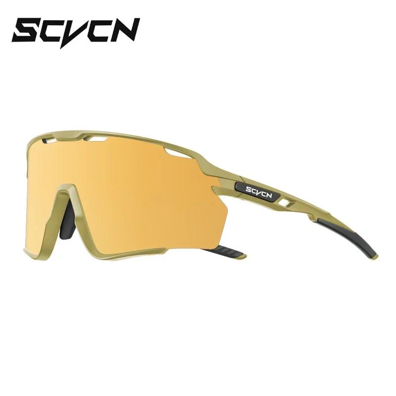 SCVCN UV400 Bicycle Goggles Mountain Road Bike Eyewear Multi Colors Running Hiking Driving Cycling Sunglasses for Men Glasses