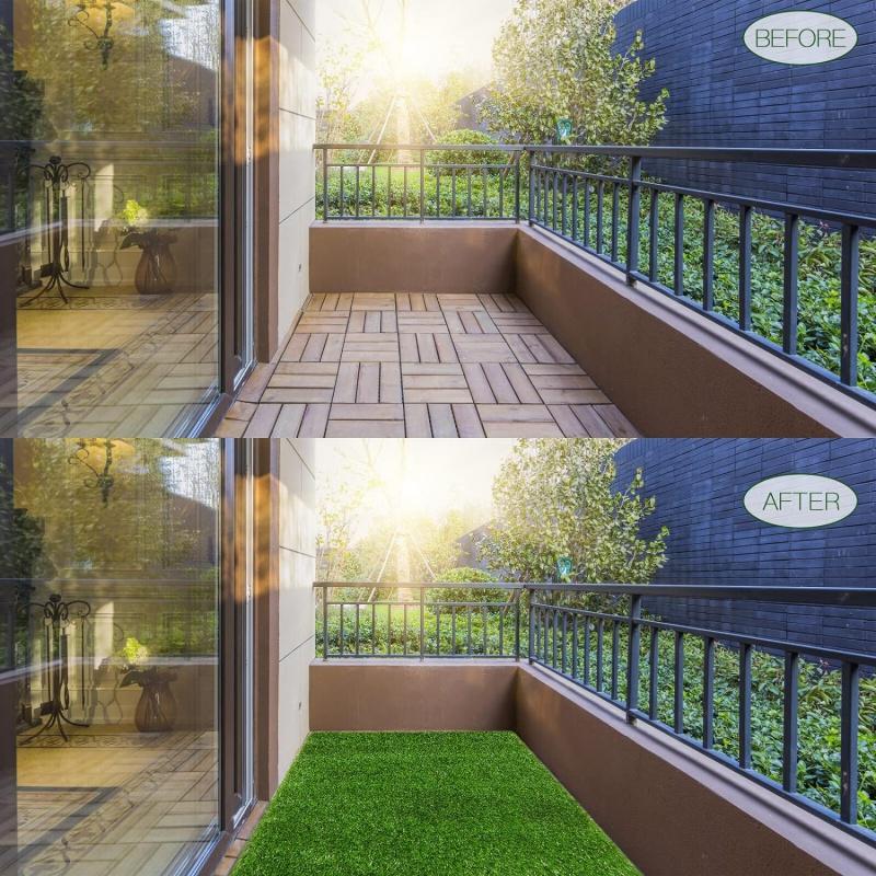 1pc Artificial Grass Turf Roll, Realistic Synthetic Lawn Carpet For Indoor & Outdoor Landscaping, Custom Size, Plastic Grass Mat