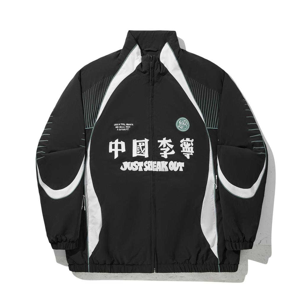 Li Ning Puffer Jackets Men's Standard Black Stand Collar Moderate Other AJMV279-2