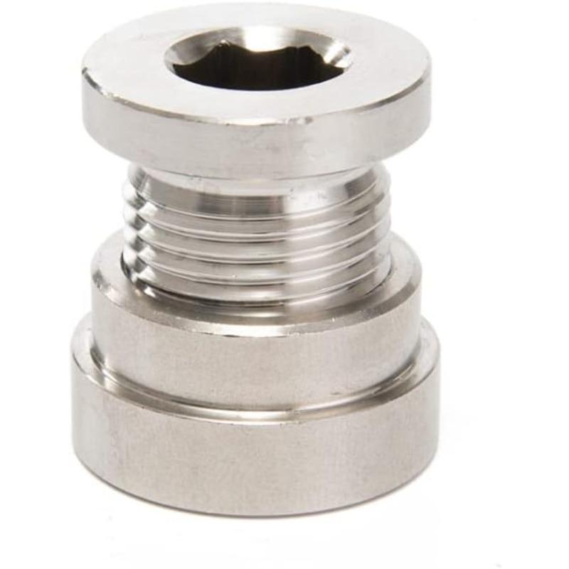 2Pcs Universal M18 X 1.5 O2 Oxygen Sensor Stepped Mounting Boss Nut Bung