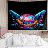 Baseball Print Tapestry, Backdrop, Easy Setup, Ideal for Bedroom, Office & Living Room, with Aesthetic Wall Hanging Decor.