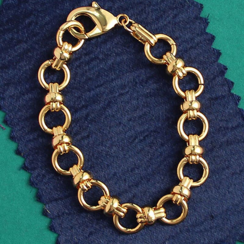 AUGUST ALICE Bold Ring Chain Bracelet _ Gold
