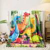 1pc Dinosaur Blanket Printed Thin Blanket.Four Season Blankets Suitable for Sofas,beds,living Rooms,travel,soft and Nap Office Shawl Blanket