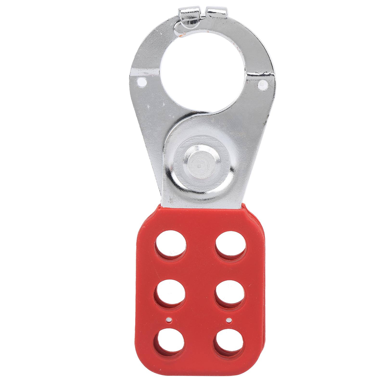 

Lockout Hasp Steel Safety Nipper Lock 6 Hole Steel Row Multiple Management Nylon PA