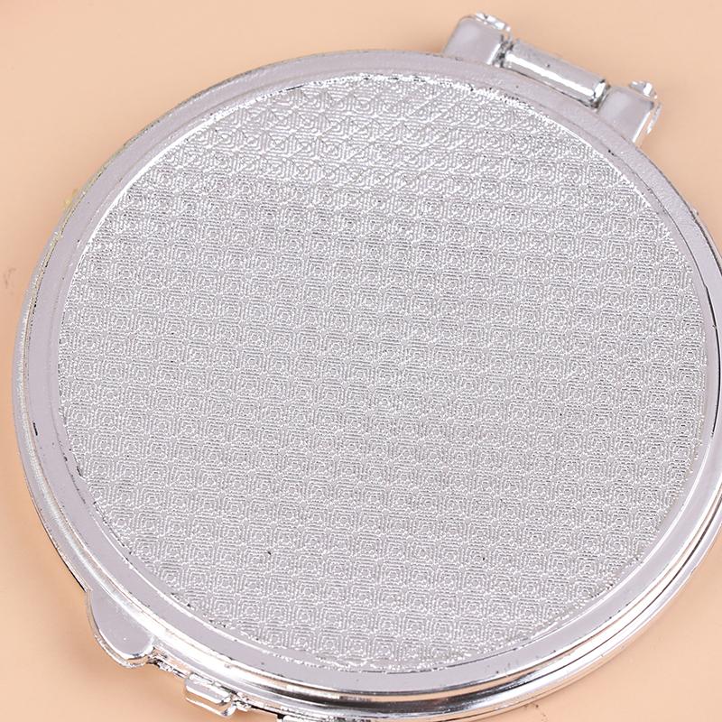3D Image Cute Doll Mini Pocket Mirror Small Portable Mirror Double-Sided Plastic Makeup Mirror Flip Makeup Mirror