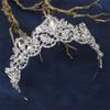 Sparkling Shiny Baroque Crown Dazzling Rhinestone Crown  Coming-of-age Ceremony