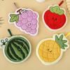 Fruit Rag Bathroom Flower Hand Cloth Home Supplies Fruit Hand Towel Kitchen Absorbent Cleaning Cloth Hanging Quick Drying Coral