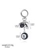 Lucky Dice Starburst Pendant Keychain, Hip Hop Cool Accessory Bag Ornament, Personalized Fashionista Versatile Jewelry