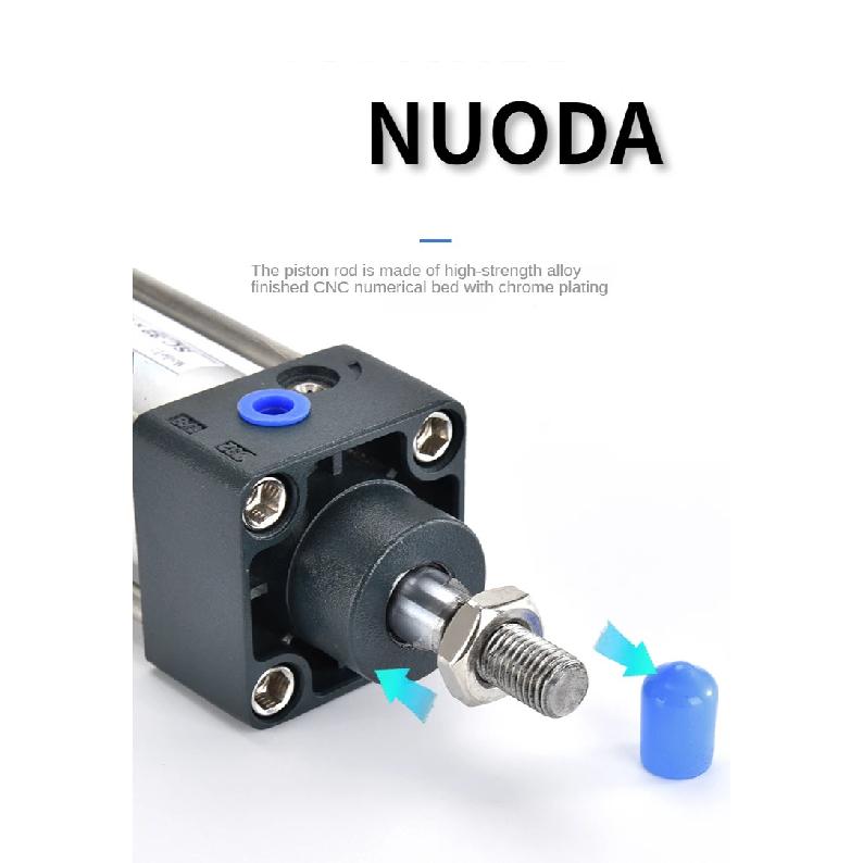 SC Standard-Luftzylinder SC32/40/50/63mm Bohrung Kleiner Pneumatikzylinder Kolben 25/50/75/100/150/200/250mm Hub