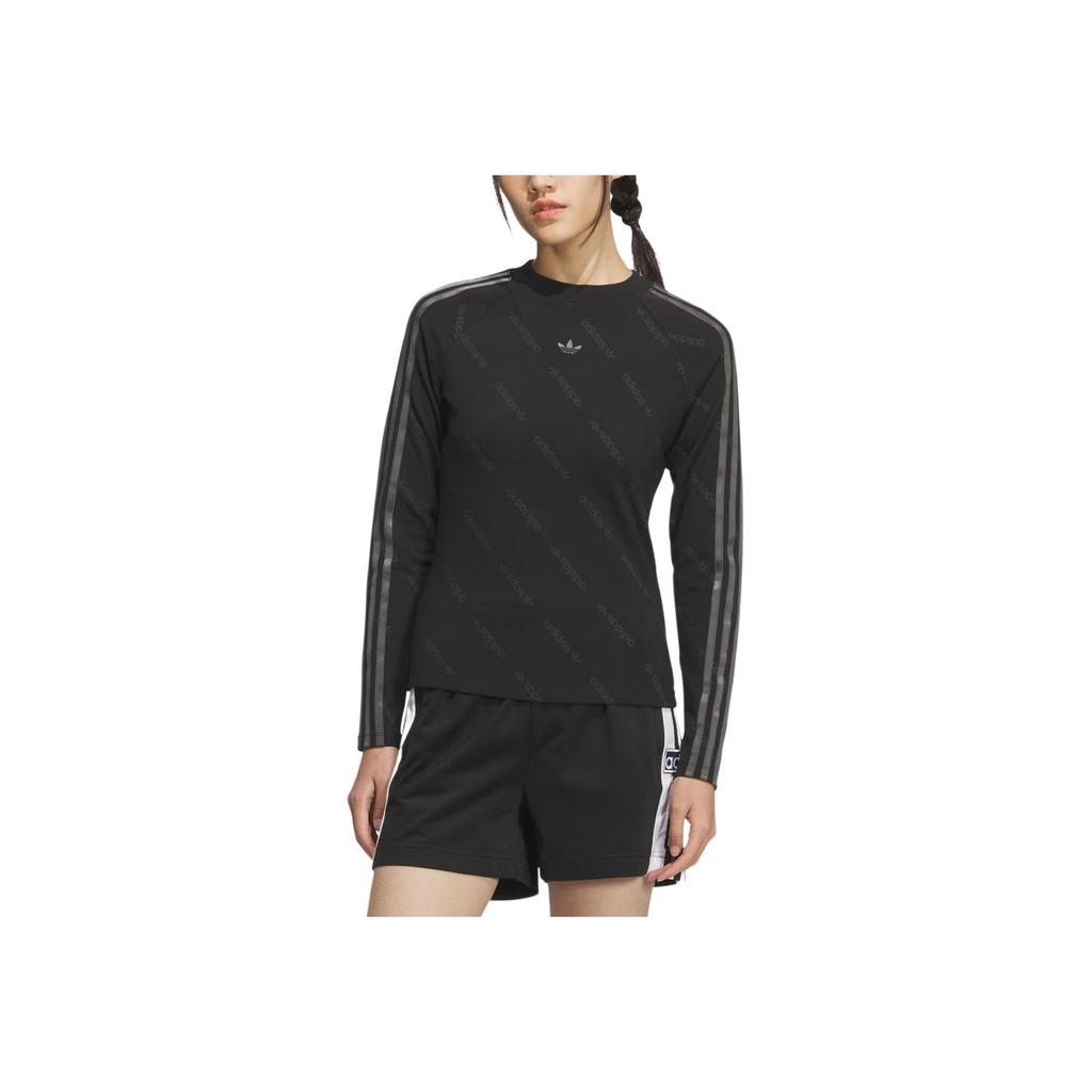 Adidas Originals Tight Fitting Long Sleeve Raglan T-Shirt Women Tops KS6109