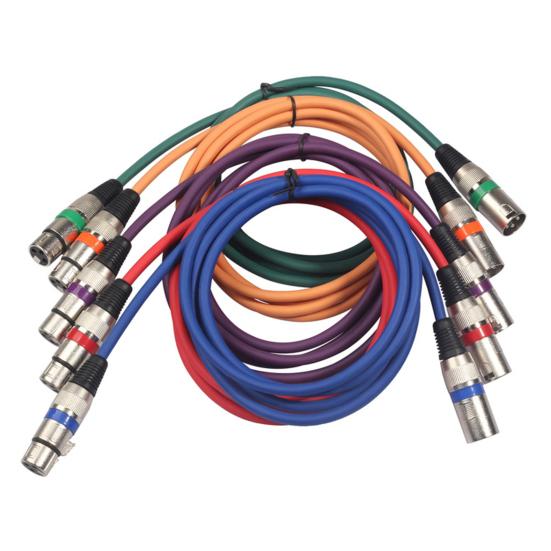 Audio Cable Shielded Anti-interference 100/180cm 3Pin XLR Male to Female Microphone AUX Cord for Mixer