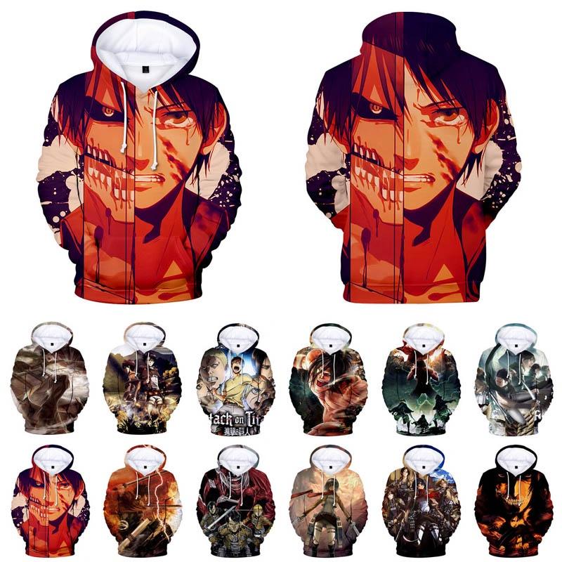 Vibrant Anime Attack On Titan Hoodie Sweatshirt Jacket For Cosplay And Casual Wear