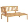 VidaXL Salon Garden Set 4 Pcs Solid Acacia Wood, Table and Chair Set, Lounge Set of 3209310