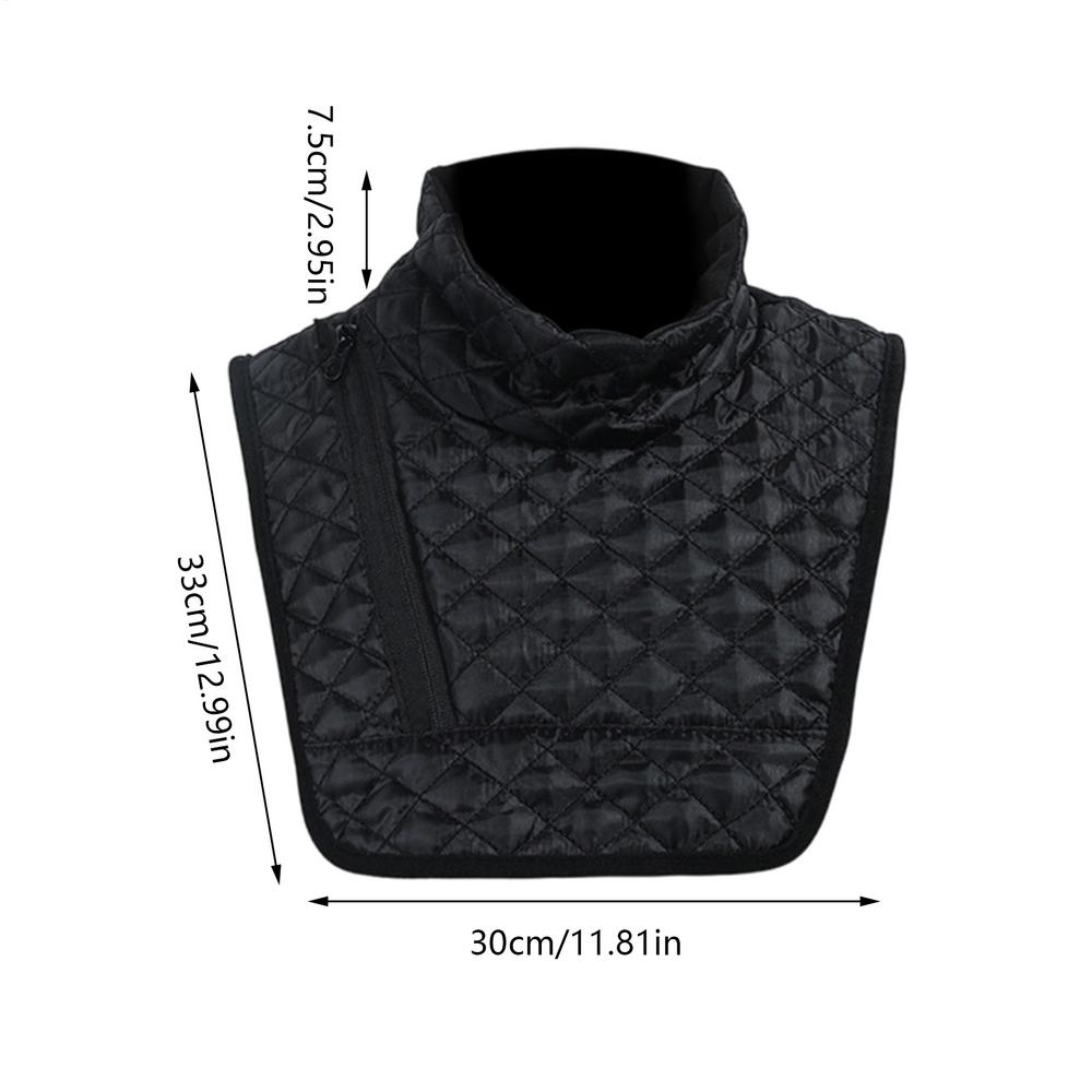 

Black Windproof Motorcycle Neck Warmer Skin-Friendly Chest Protector for Winter Cycling, Jogging, Running & Outdoor Sports чорний