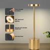 Simple LED Rechargeable Touch Metal Table Lamp Three Colors Bedside Cordless Desk Lamp Bar Outdoor Decoration Led Night Light