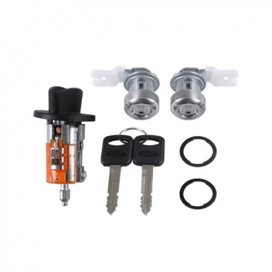 Ignition Switch Lock Cylinder W/2 Door Lock Cylinders W/2 Keys For Ford Lincoln