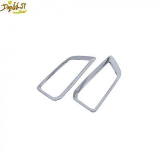 For Hyundai KONA Encino 2018- Chrome Front Fog Lamp Light Frame Cover Trim